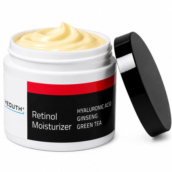 Yeouth Retinol Cream For Face With Hyaluronic Acid 4Oz