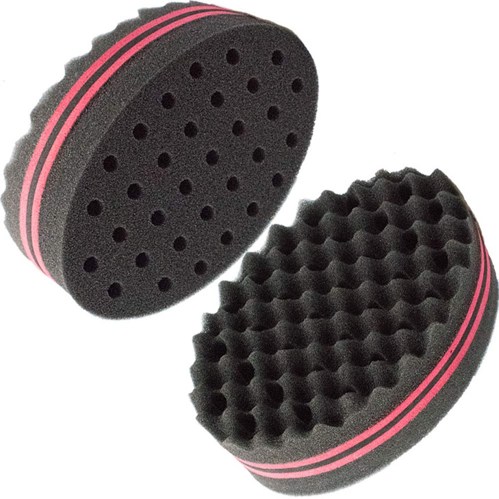 Small Holes Hair Sponge For Twists And Dreads Barber Afro Wave Nappy Sponge Brush For Curls Women Men Natural Hair 1 Pcs Twist