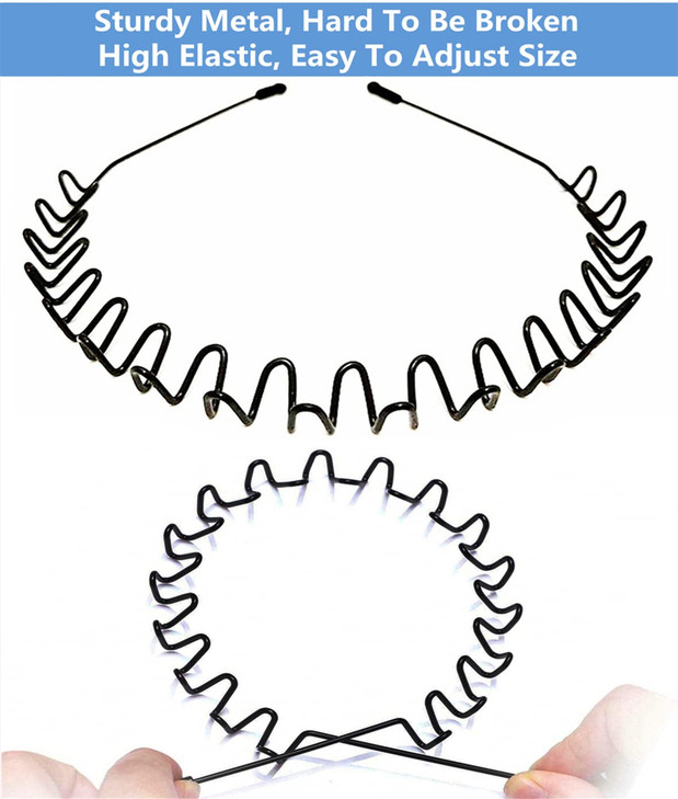 Bodbop Metal Hair Band For Men Headband Sports Hairband Non Slip Women Hoop