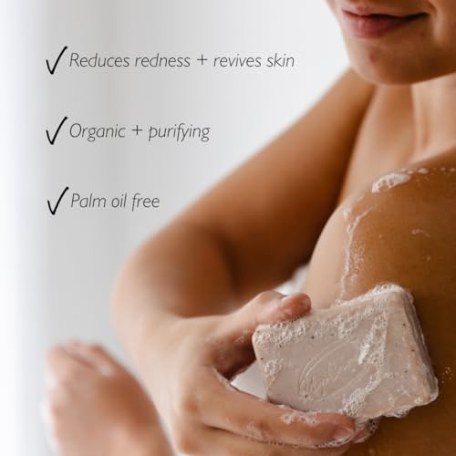 Upcircle Cinnamon Plus Ginger Chai Soap Bar 3.5Oz Organic Vegan Cleanser For Face And Body French Pink Clay Plus Glycerin Reducing Redness