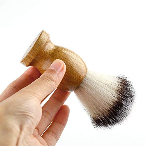 Anbbas Shaving Brush Set For Men 3In1 Vegan Style Synthetic Badger Hair Shaving Brushes Stainless Steel Shaving Stand Plus Bowl Perfect For