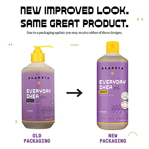 Alaffia Shampoo Lavender Everyday Shea Sulfate Free Shampoo With Shea Butter And Coconut Oil 16 Oz