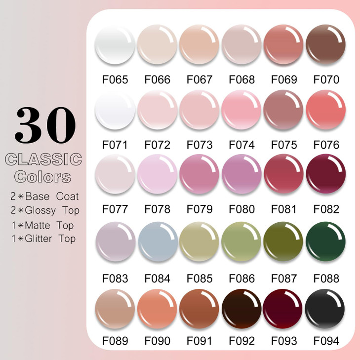 Vishine Uv Led Nail Lamp Gel Nail Polish Kit 36Pcs Jelly Translucent Natural Color Gel Base And Matte And Glossy Top Coat Soak Off Diy Art