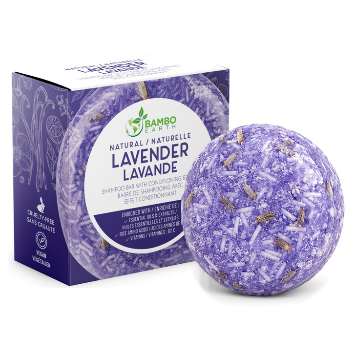 Bamboearth 2 In 1 Solid Shampoo And Conditioner Bar Lavender