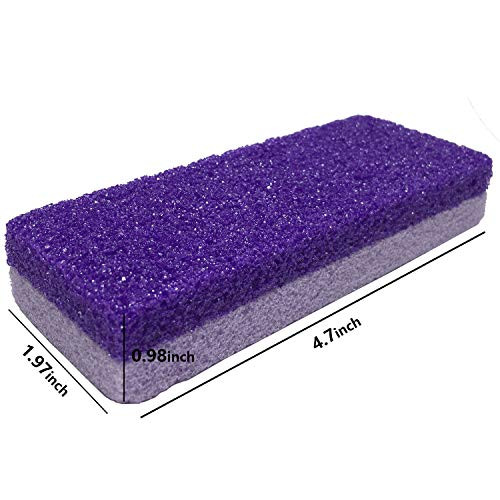 4 Pcs Foot Exfoliator Pedicure Tool Foot Callus Remover Scrubber Purple