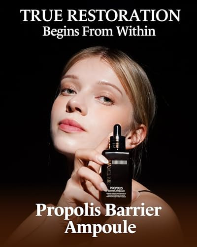 MAXCLINIC Propolis Barrier Ampoule | Deeply Nourishing Honey Ampoule Korean Skin Care & Face Serum for Women & Men | Skin-Fortifying Facial Serum Amp