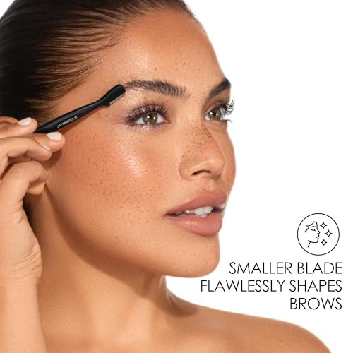 Japonesque Eyebrow Razor With Ultra Sharp Stainless Steel Blades For Removal Of Facial Hair On Women.