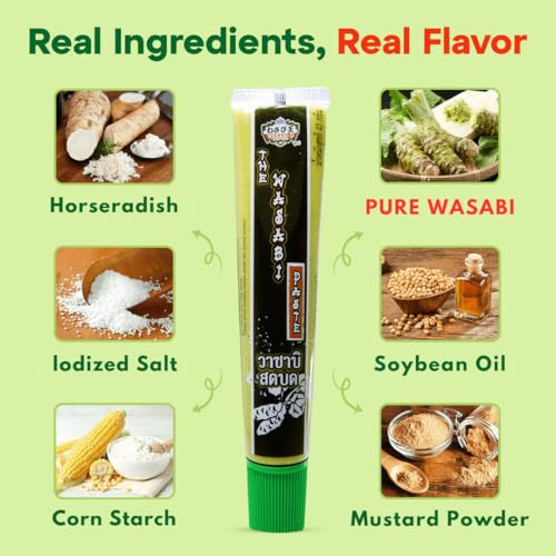 Wasabi O Real Wasabi Paste Mild Heat 1 X 1.52 Oz