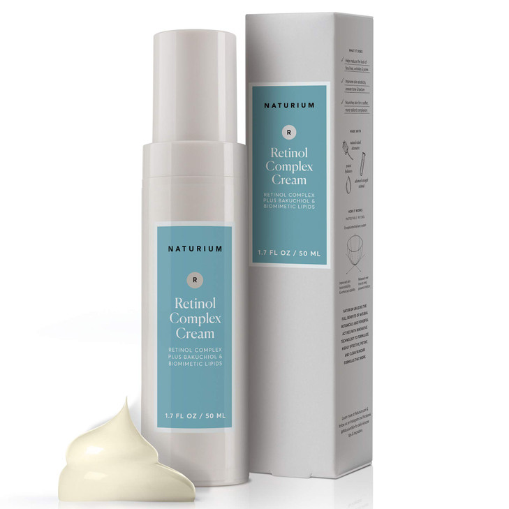Naturium Retinol Complex Face Cream 2.5 Percent Moisturizing Anti Aging Facial Cream 1.7 Oz