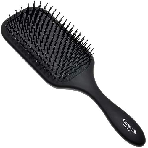 Giorgio Detangling Paddle Brush Large Air Cushion Paddle Brush With Ball Tip Tourmaline Bristles Anti Static Hair Care Tool For Men And