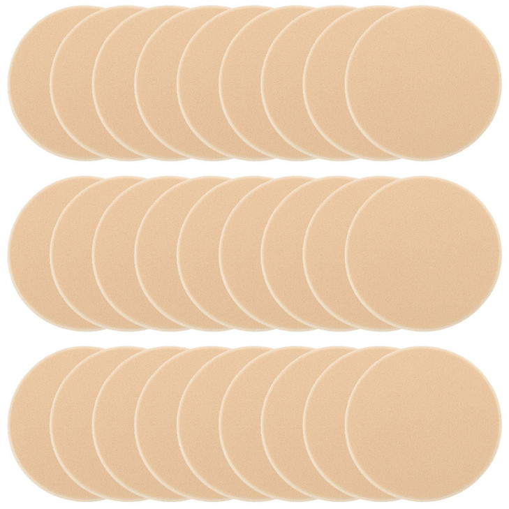 25 Pcs Women S Round Soft Makeup Beauty Eye Face Foundation Blender Facial Smooth Powder Puff Cosmetics Blush Applicators Sponges Use For
