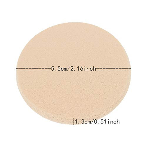25 Pcs Women S Round Soft Makeup Beauty Eye Face Foundation Blender Facial Smooth Powder Puff Cosmetics Blush Applicators Sponges Use For