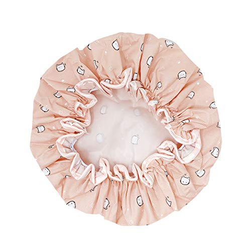 Allydrew Reusable Women S Waterproof Shower Caps For Long Hair Kitties