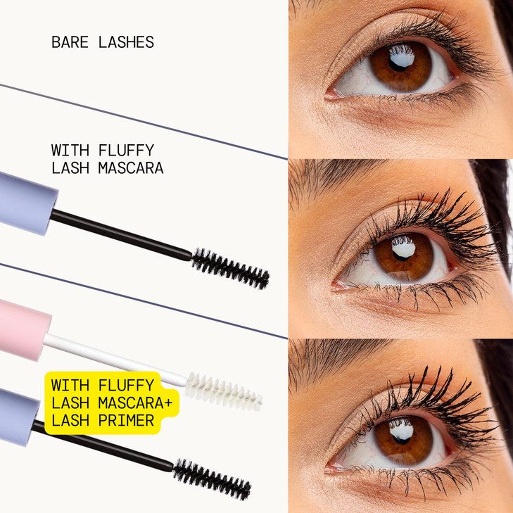 Pacifica Vegan Collagen Eye Lash Serum & Clear Mascara Primer  Conditioning Vitamin B & E Formula for Longer, Fuller Lashes, Eyelash Makeup Cruelty-