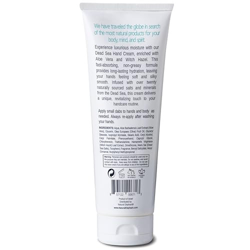 Natural Elephant Soothing Hand Cream With Dead Sea Minerals 3.4 Fl Oz 100Ml