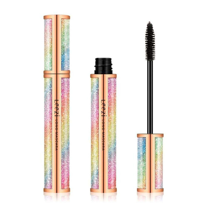 4D Silk Fiber Eyelash Mascara Waterproof Thickening Long Lasting Smudge Proof Natural Curling Lengthening All Day Exquisitely Extra Long