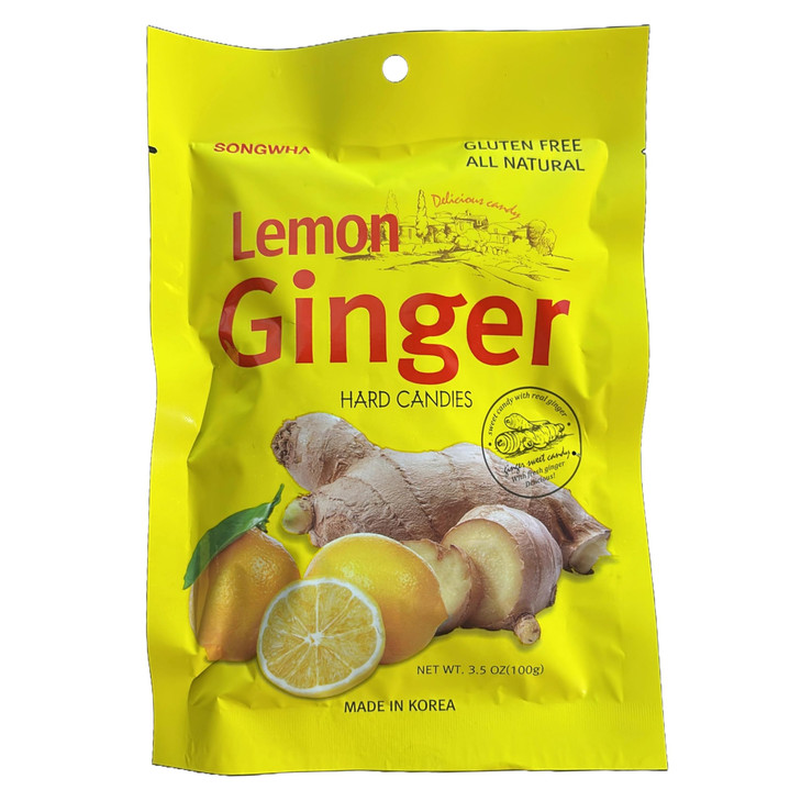Songwha Lemon Ginger Hard Candies 3.5 Ounce Pack Of 3