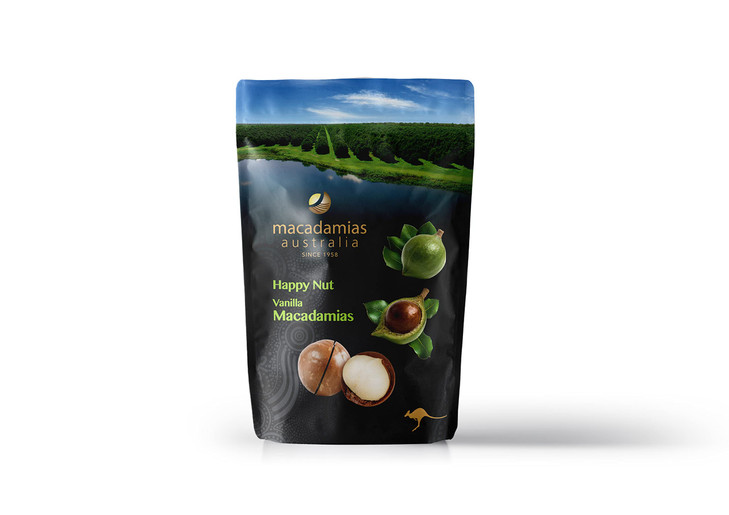 Macadamias Australia Happy Nut Vanilla Macadamia 225G