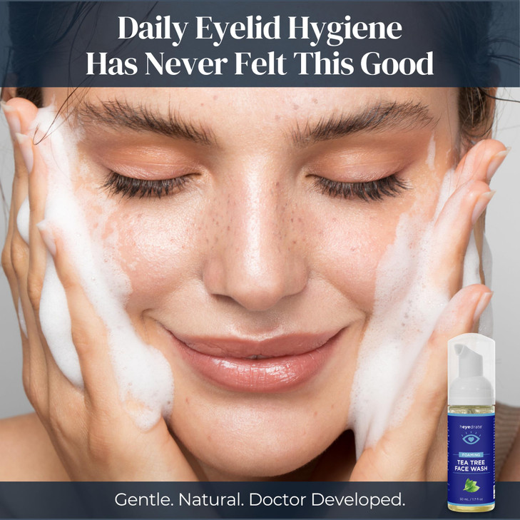 Heyedrate Eye Love Foaming Tea Tree Eyelid And Face Cleanser 1.7 Oz 3 Pack