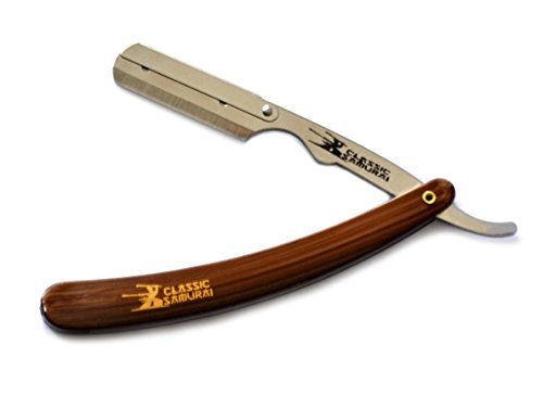 Classic Samurai Stainless Steel Professional Barber Folding Straight Edge Razor Shavette Men S Shaving Kit With 200 Count Lord Single Edge