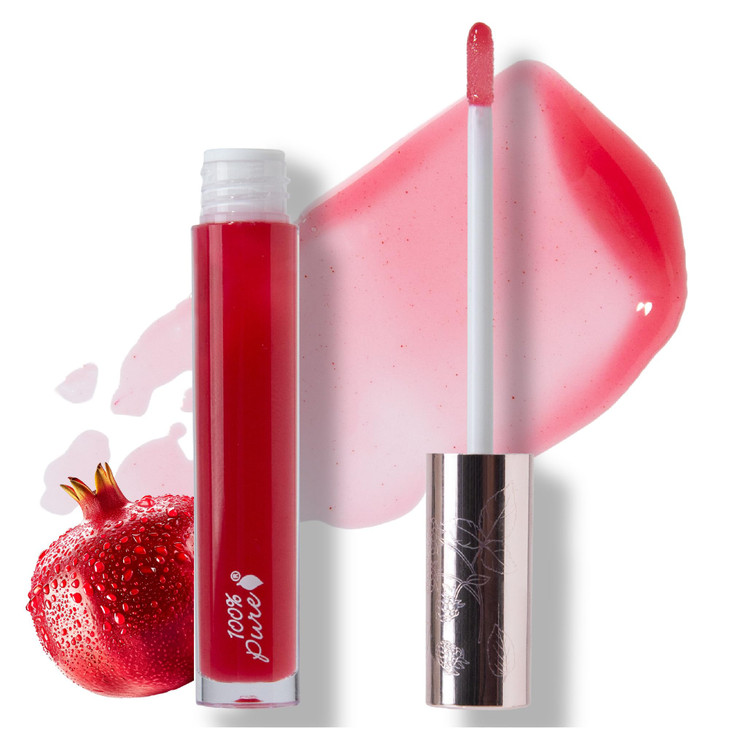 100 Percent Pure Lip Gloss Pomegranate Wine 0.17 Fl Oz