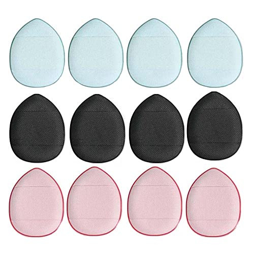 Coshine BB Cushion Finger Makeup Sponges, Mini Soft Cosmetic Finger Puff, Perfect for Foundation, BB Cushion, Cream, Concealer (12pcs)