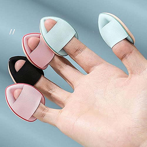 Coshine BB Cushion Finger Makeup Sponges, Mini Soft Cosmetic Finger Puff, Perfect for Foundation, BB Cushion, Cream, Concealer (12pcs)
