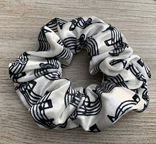 Sportybella Music Scrunchie Velvet Hair Tie For Girls