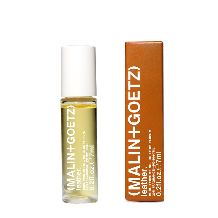 Malin Plus Goetz Leather Perfume Oil Rollerball Travel Size 0.2 Fl Oz