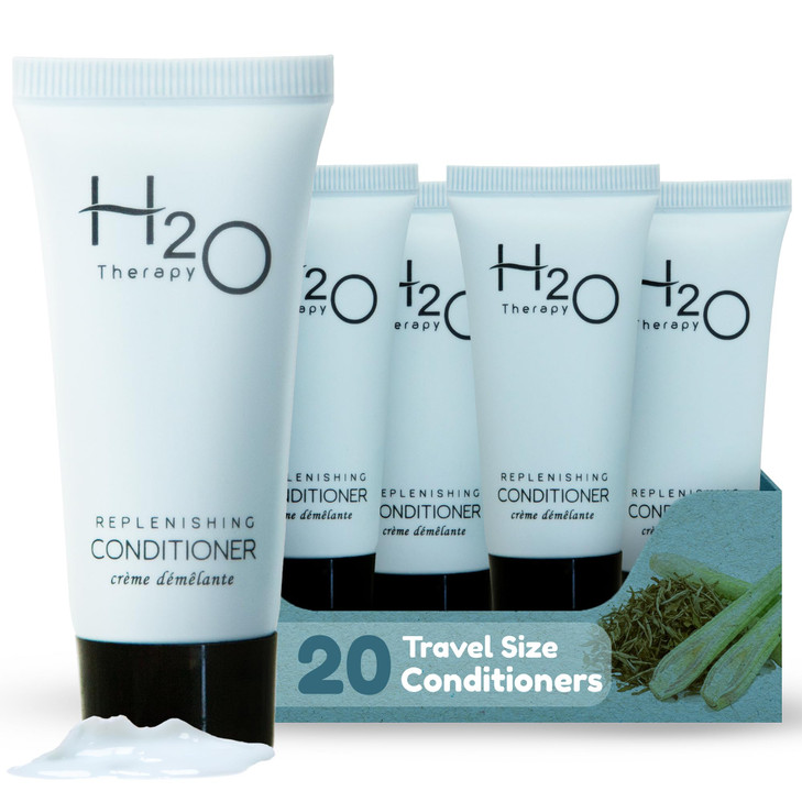 H2O Therapy 20 Count 0.85 Oz Conditioner Bulk Travel Size Hotel Toiletries