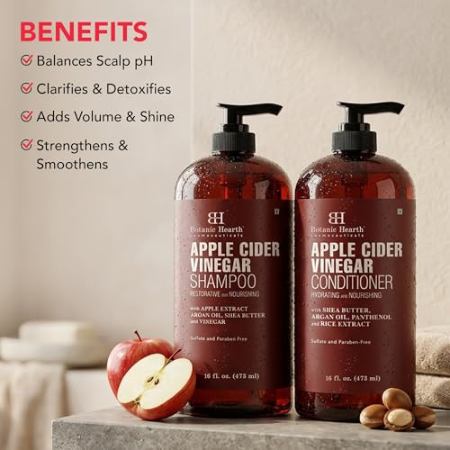 Botanic Hearth Apple Cider Vinegar Shampoo And Conditioner Set 16 Fl Oz