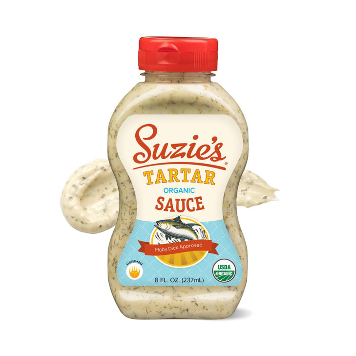 Suzie S Organic Tartar Sauce Gourmet Tartar Sauce For Fish Sandwiches Fries Seafood Baskets Crab Cakes Shrimp And Fried Vegetables Flavorful