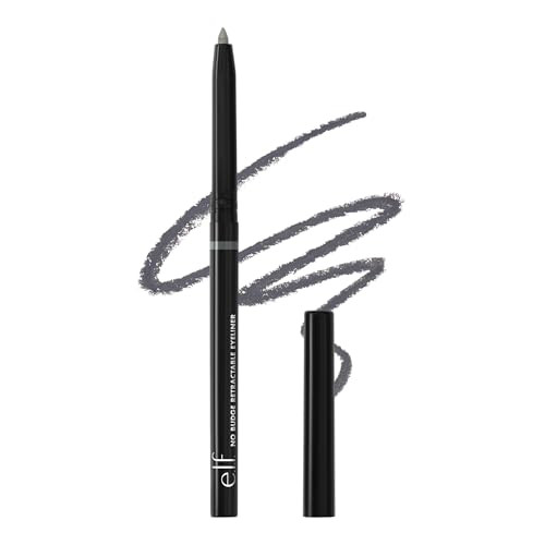 E.L.F. No Budge Retractable Eyeliner Creamy Ultra Pigmented And Waterproof Creates Bold And Defined Lines Vegan And Cruelty Free Grey