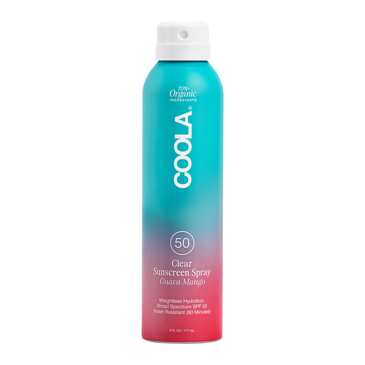 Coola Clear Sunscreen Spray Spf 30 Guava Mango Scented 6 Fl Oz