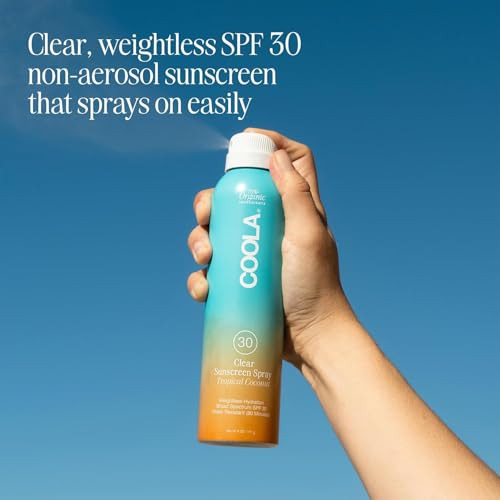 Coola Clear Sunscreen Spray Spf 30 Tropical Coconut Scented 6 Fl Oz