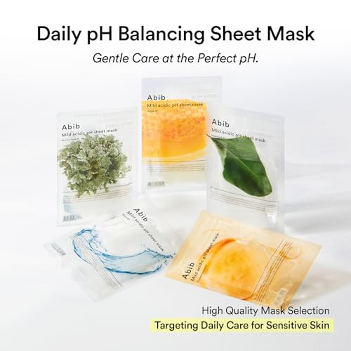 Abib Mild Acidic Ph Sheet Mask Honey Fit 10 Sheets I Vitalizing Facial Mask Propolis Glow