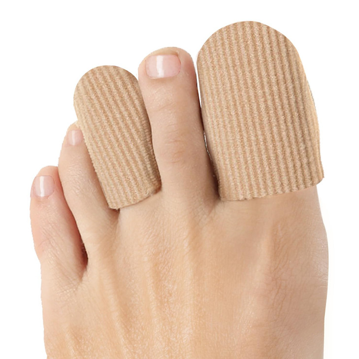 Welnove 10Pack Toe Caps Closed Toe Surface Fabric Sleeve Protectors With Gel Lining Prevent Pain Relief For Corns Blisters And Ingrown