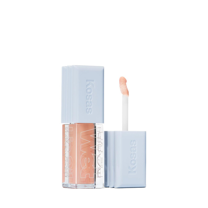 Kosas Wet Lip Oil Gloss Hydrating Lip Plumping Treatment With Hyaluronic Acid And Peptides Non Sticky Finish Jellyfish