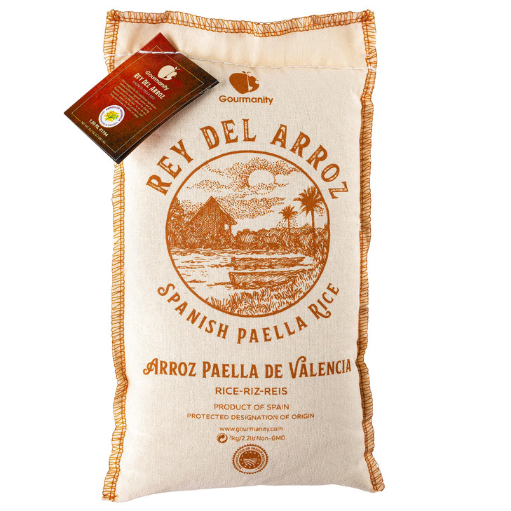Gourmanity Spanish Paella Rice Short Grain Valencia Rice From Spain 2.2Lb