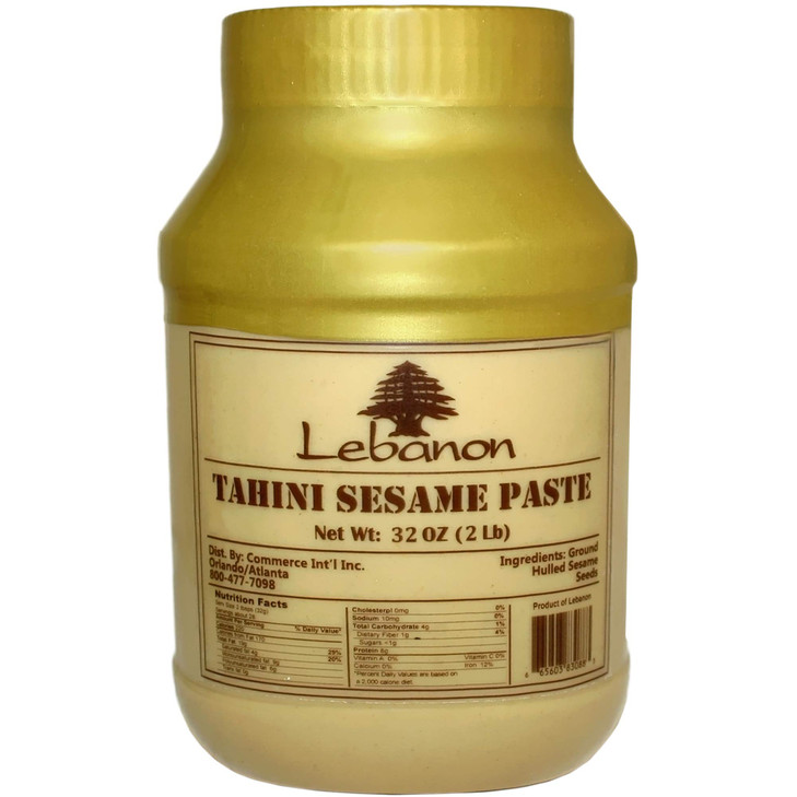 Lebanon Tahina All Natural Tahini Sesame Paste 2 Lb 907G