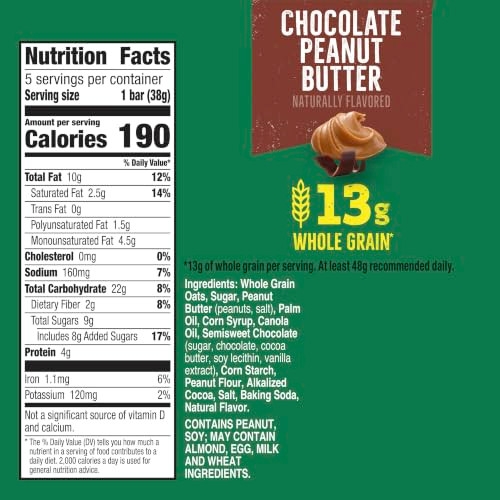 Nature Valley Chocolate Peanut Butter Biscuit Sandwiches 5 Ct 6.75 Oz