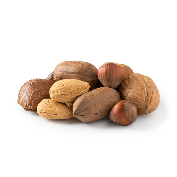 Nuts U.S. Mixed Nuts In Shell 6 Lbs Raw And Unsalted Resealable Pouch
