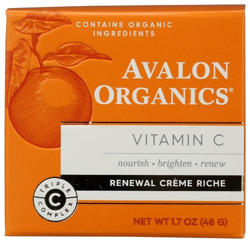 Avalon Organics Skin Moisturizer With Vitamin C 1.7 Oz Dermatologist Tested Plant Based Formula Cruelty Free