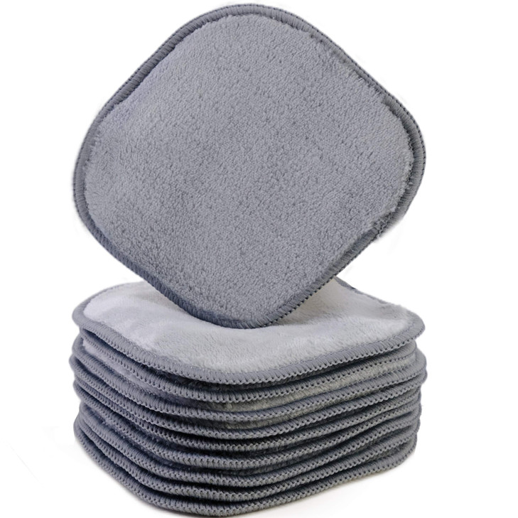 Polyte Microfiber Makeup Remover Facial Cleansing Cloth 5X5 In 10 Pack