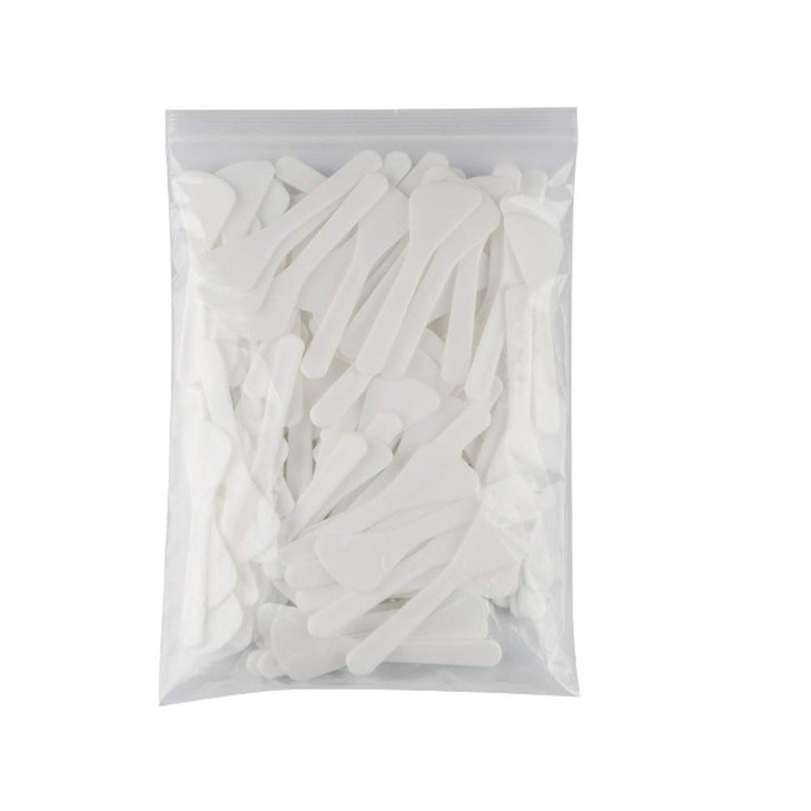 100Pcs Mini Disposable Cosmetic Spatulas Facial Care Cream Mask Spoon Stick Plastic Mixing Spatulas Makeup Scoop For Mixing And Sampling
