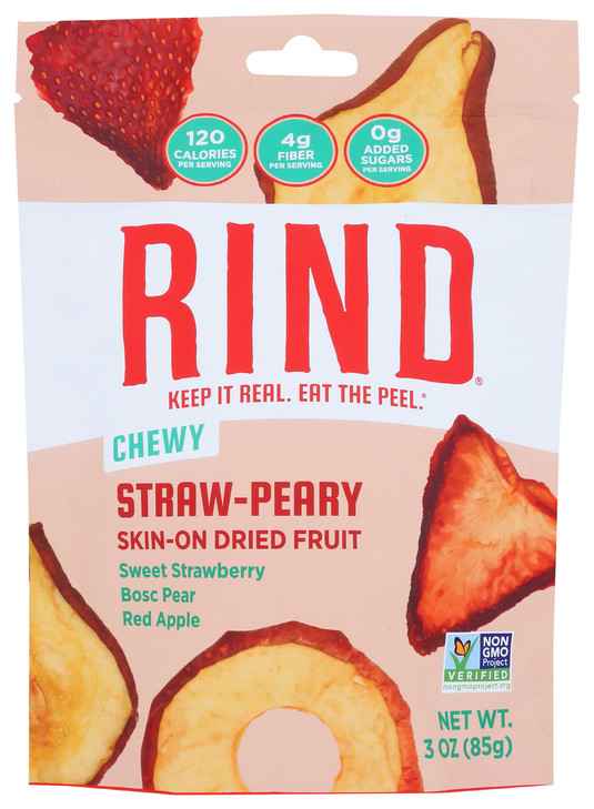 Rind Fruit Snack Strawpeary Blend Apple Pear 3 Ounce