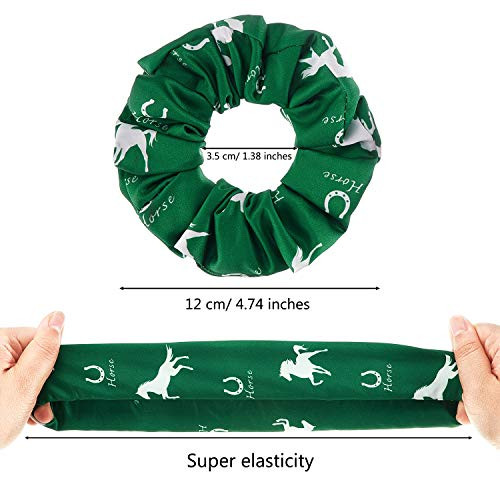 Willbond 12 Pcs Horse Scrunchies Bulk Horse Party Favors For Women Grils