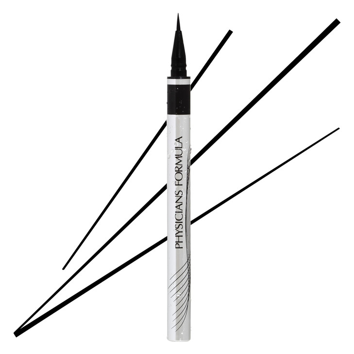 Physicians Formula Eye Booster Super Slim Liquid Eyeliner, Waterproof Precision with a Lash-Boosting Complex, Natural Finish, & Sensitive Skin Approv
