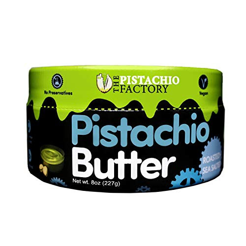 Pistachio Butter Roasted Plus Sea Salted 8Oz Jar The Pistachio Factory