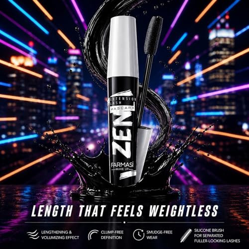 Farmasi Zen Extension Lash Mascara Volumizing Lengthening Blackest